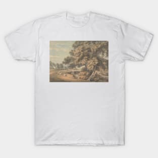 The Trees and River in the Park at Coleorton Hall, Leicestershire by Thomas Hearne T-Shirt